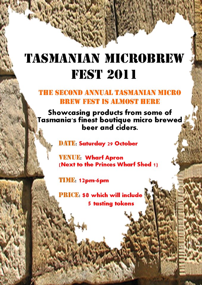 Tasmanian Micro Brew Fest poster