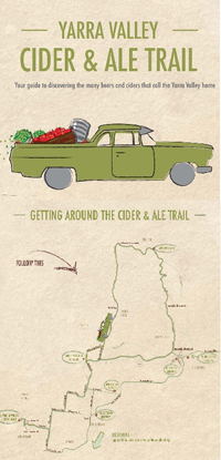 cover of Yarra Valley Cider and Ale Trail booklet