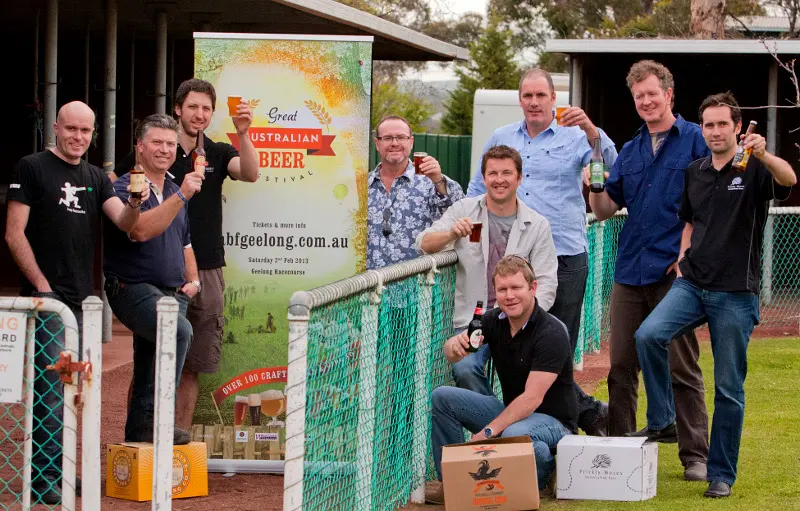 Image of the Geelong Beer Festival organisers and brewers