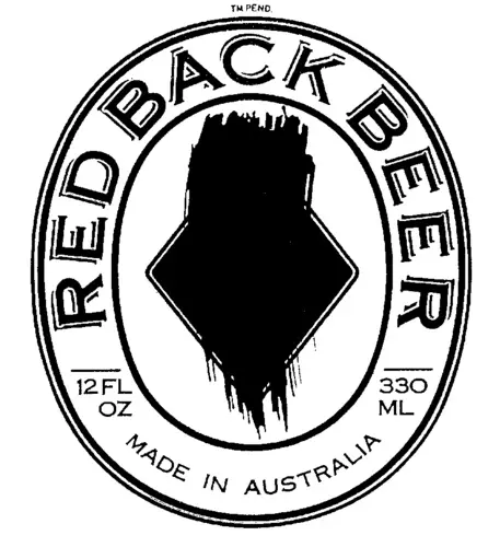 Logo of Red Back beer from 1987