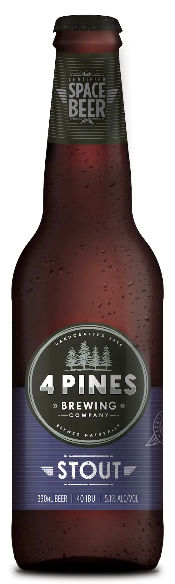 A bottle of 4 Pines Stout