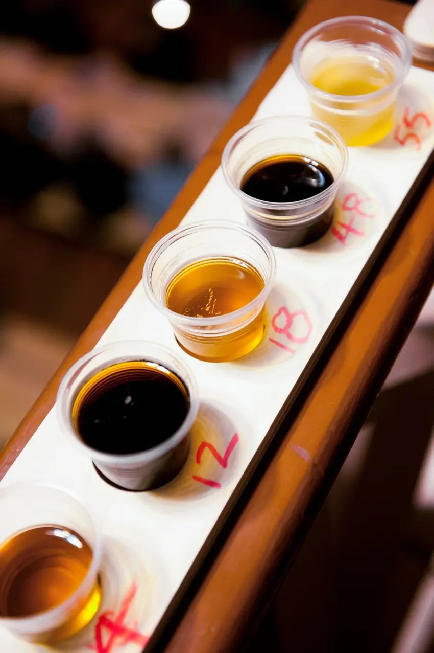 A GABS tasting paddle