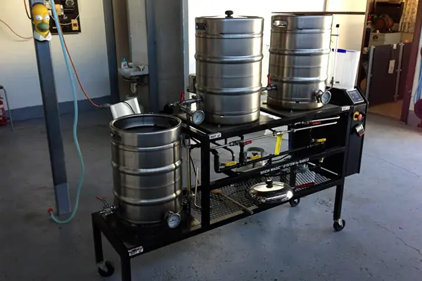 A 3 barrel SABCO BrewMagic brewery system
