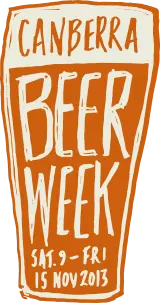 Logo for Canberra Beer Week 2013