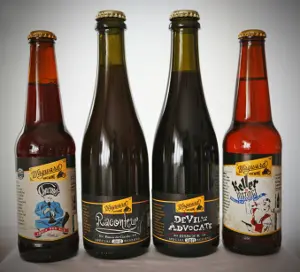 Bottles of Wayward Brewing beers