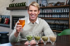 Shane Warne at the Moa Brewery_300