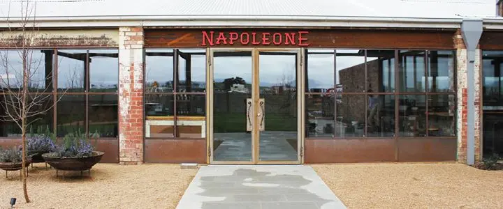 The front doorway to the Napoleone Brewery