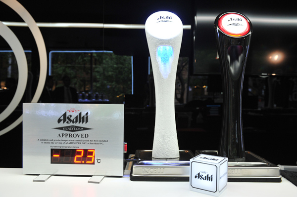 APPROVED: A complete and precise temperature control system has been installed to enable us to remove the few remaining vestiges of flavour in ASAHI SUPER DRY by serving it at less than 0 degrees.