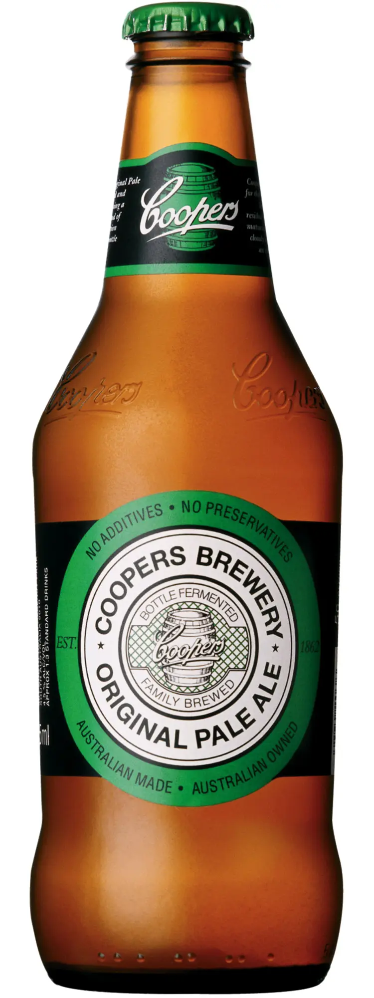 A bottle of Coopers Original Pale Ale