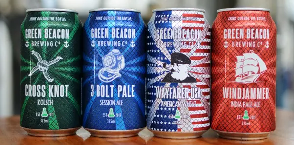 Green Beacon cans