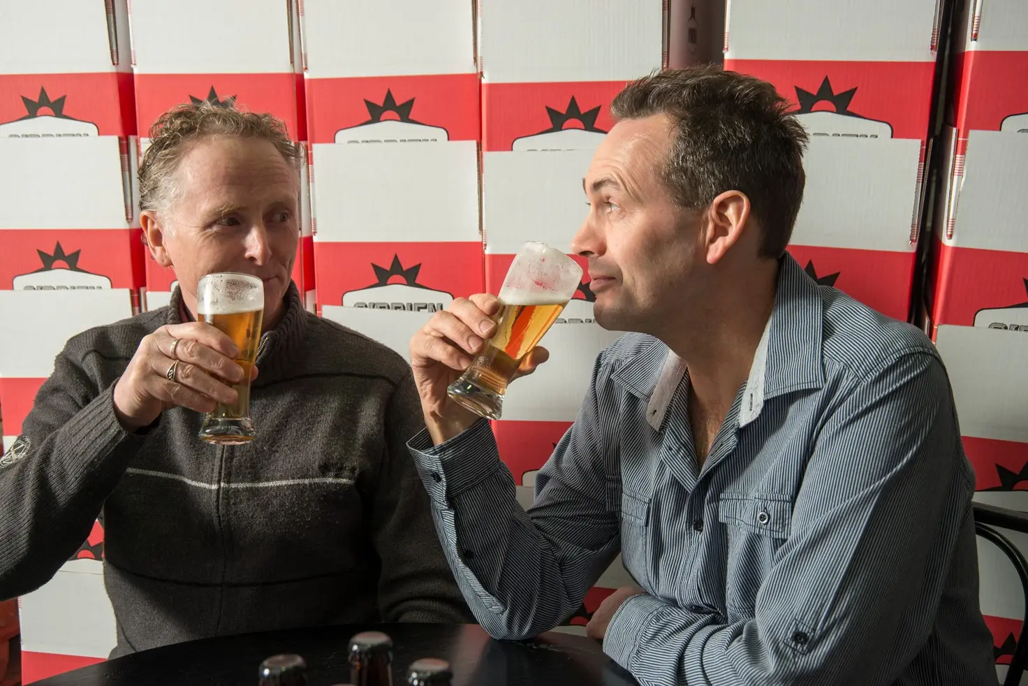 L-R: O'Brien Beer's John O'Brien and Andrew Lavery