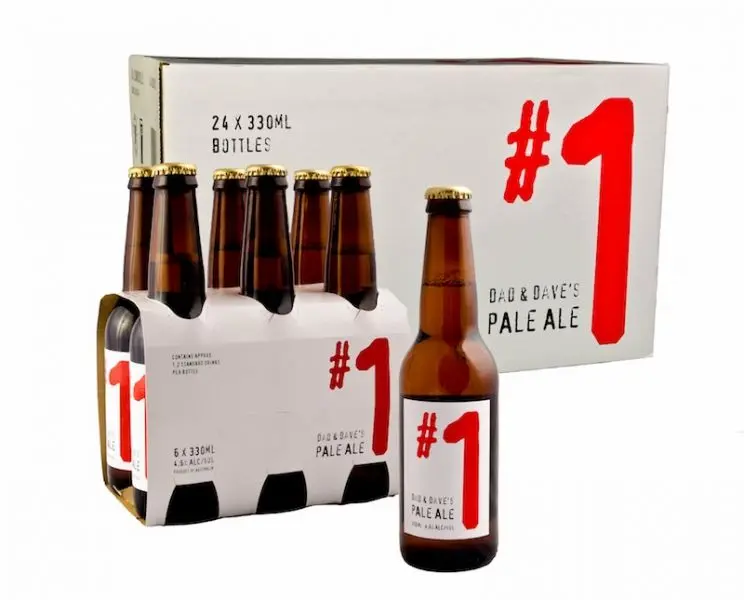 Caption: Dad & Dave's #1 Pale Ale