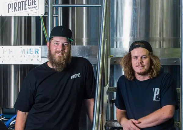 L-R: Pirate Life's Red Proudfoot and Jack Cameron