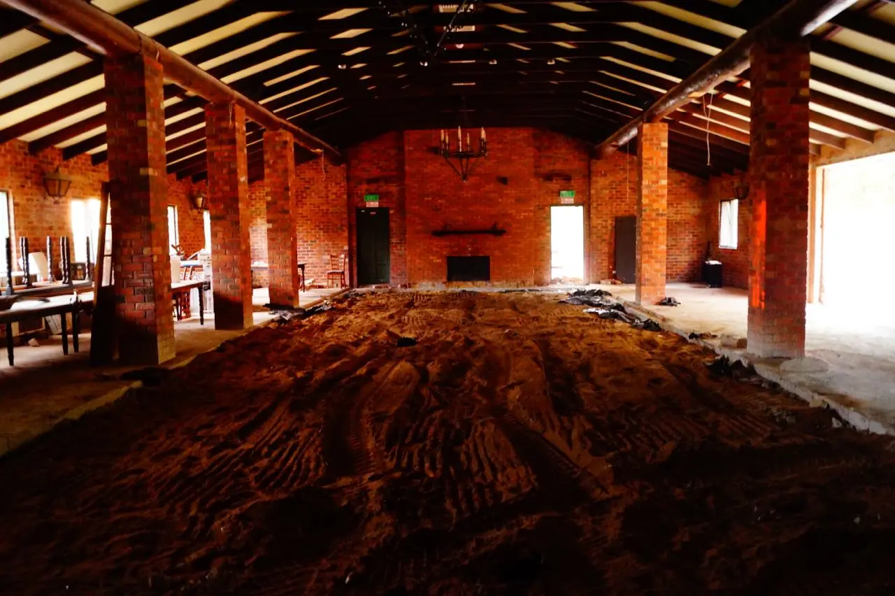 The Barnyard, where the tanks have since been installed