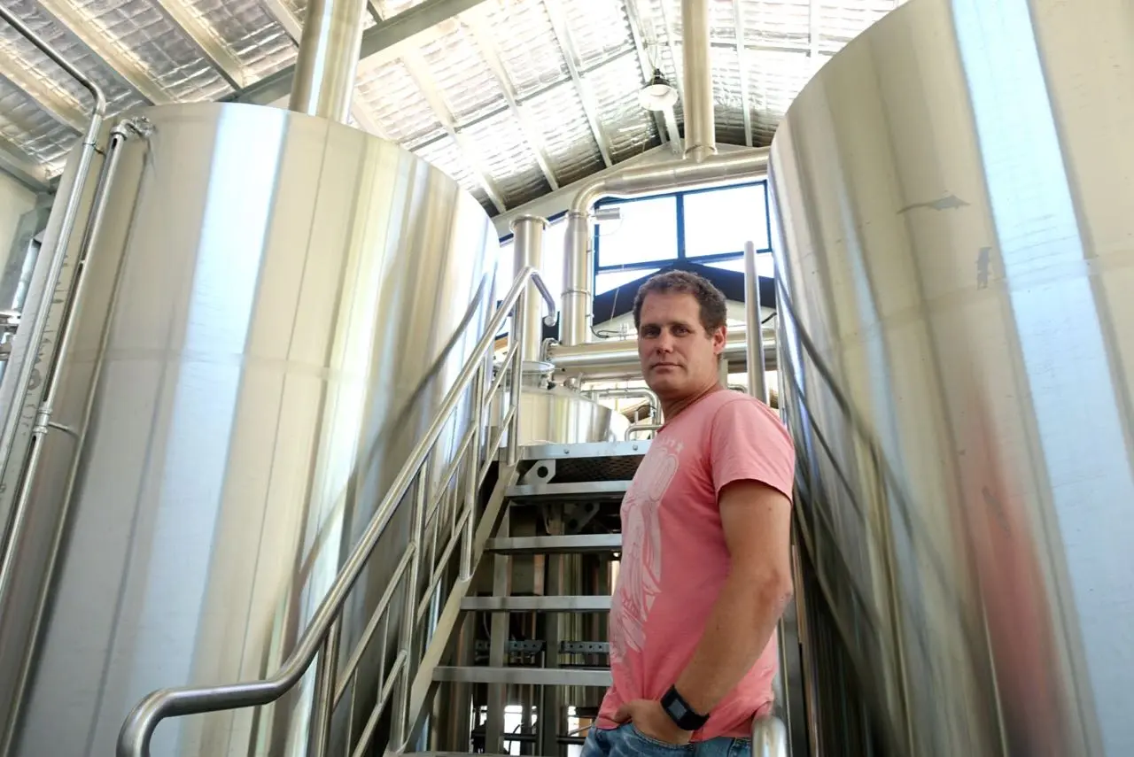 Sean Symons at the new brewhouse