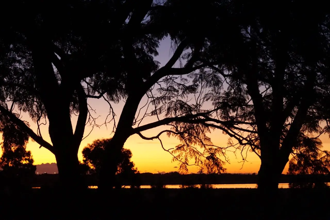 The view from the Vernon across to the limestone lakes of Baldivis