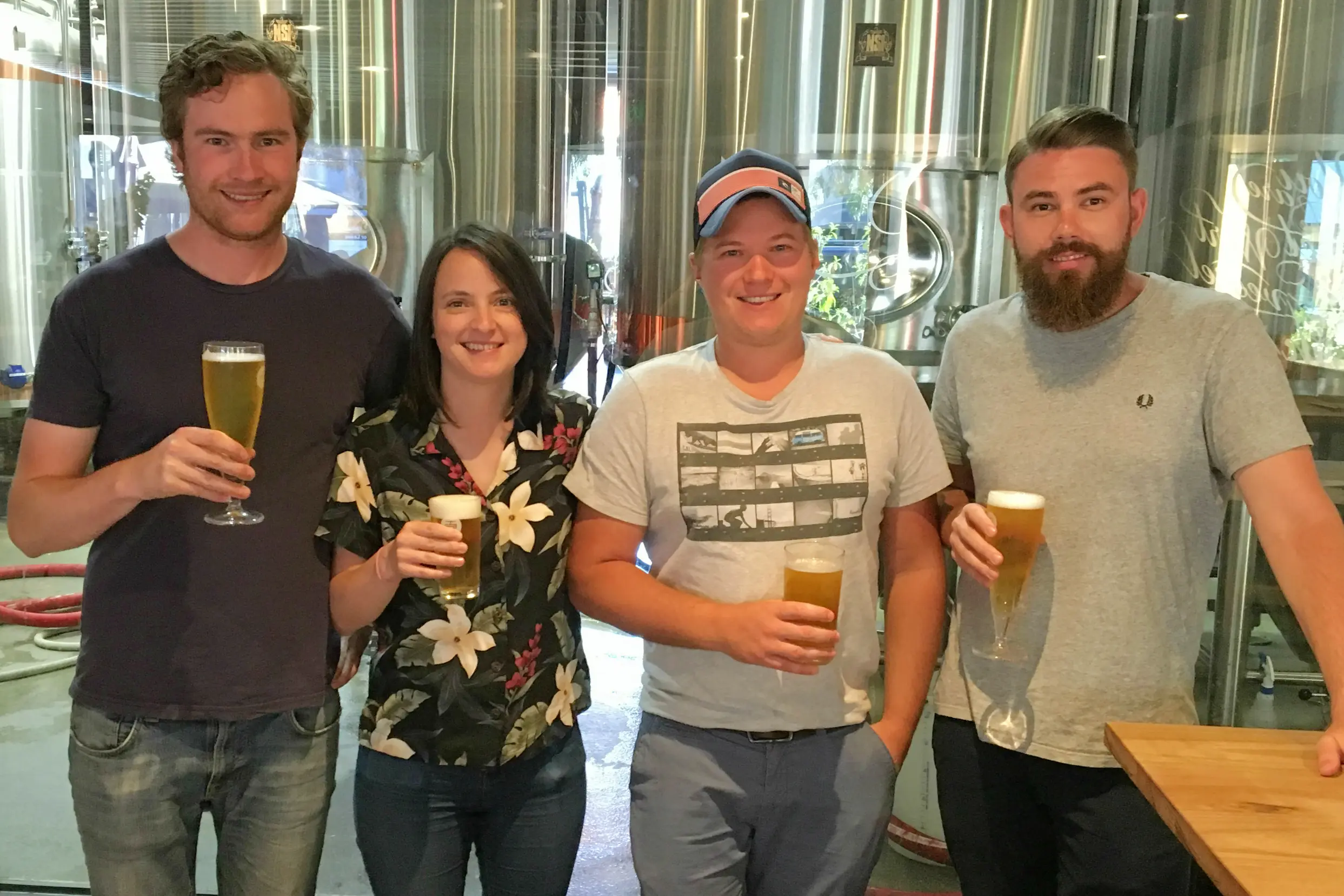 L-R: James Smith, Cassie O’Neill, Toby Martin and Mark Robinson