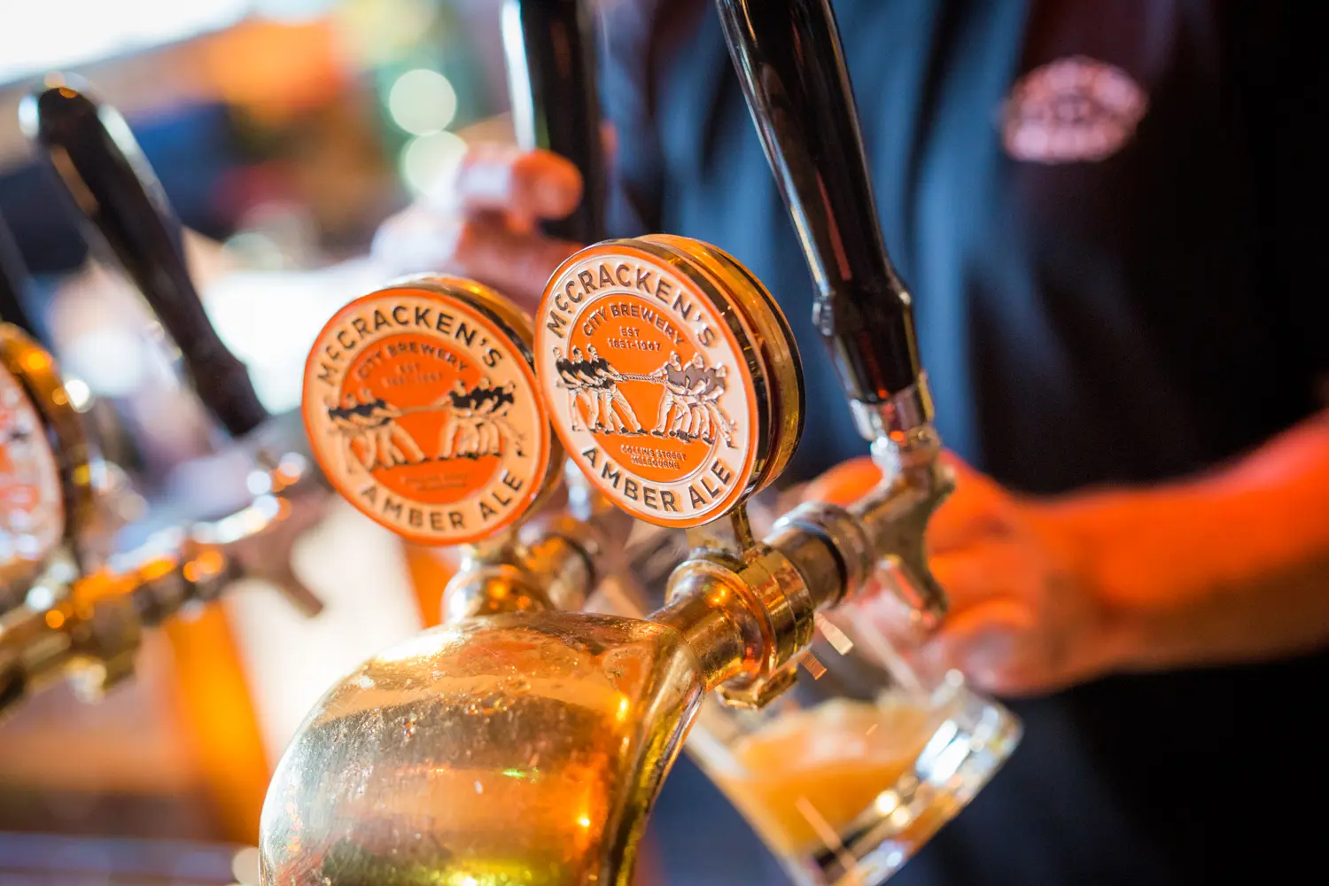 McCrackens Amber Ale at the Union Club Hotel in Fitzroy