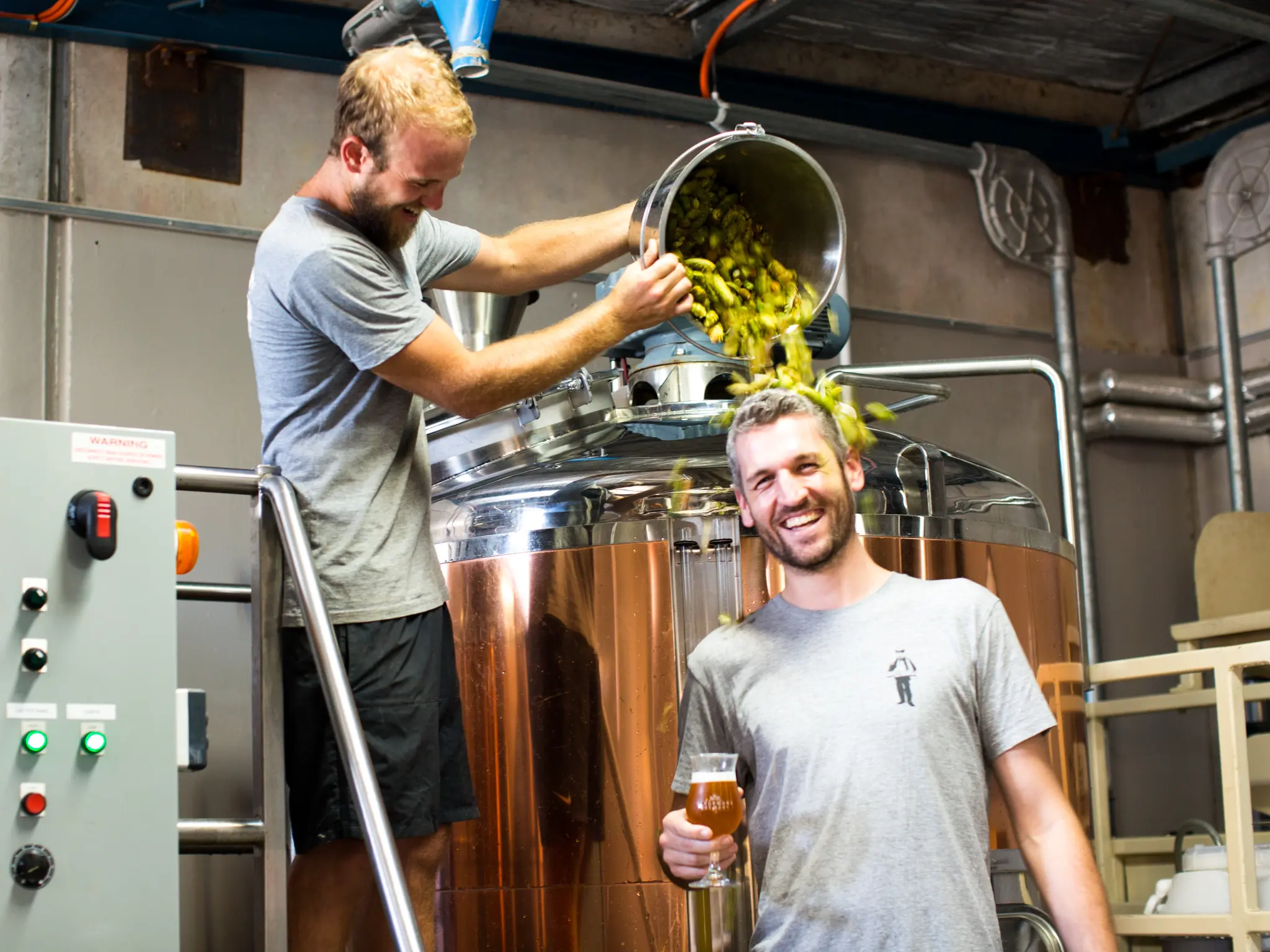 The brew day at Blackman's Brewery