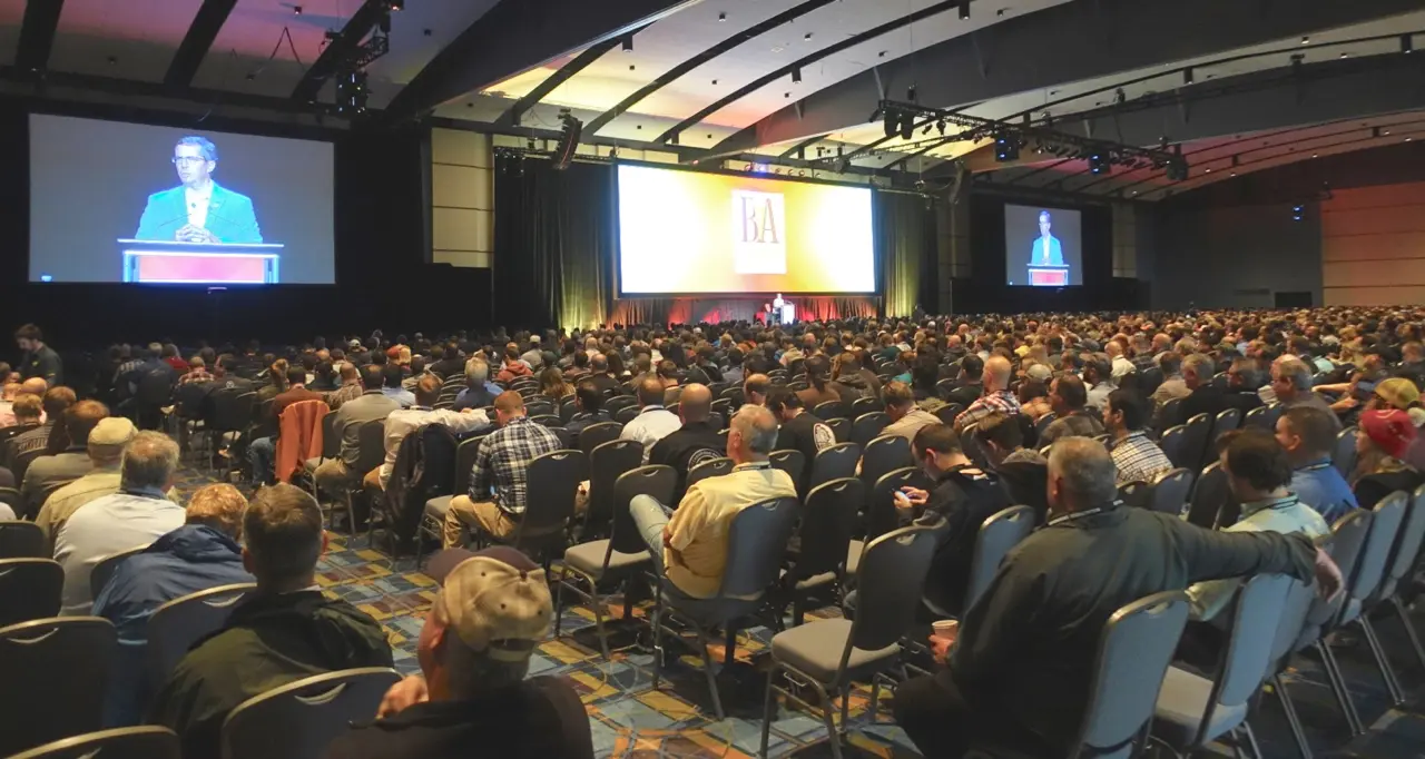 Bob Pease addresses the opening session of the Craft Brewers Conference 2016 in Philadelphia