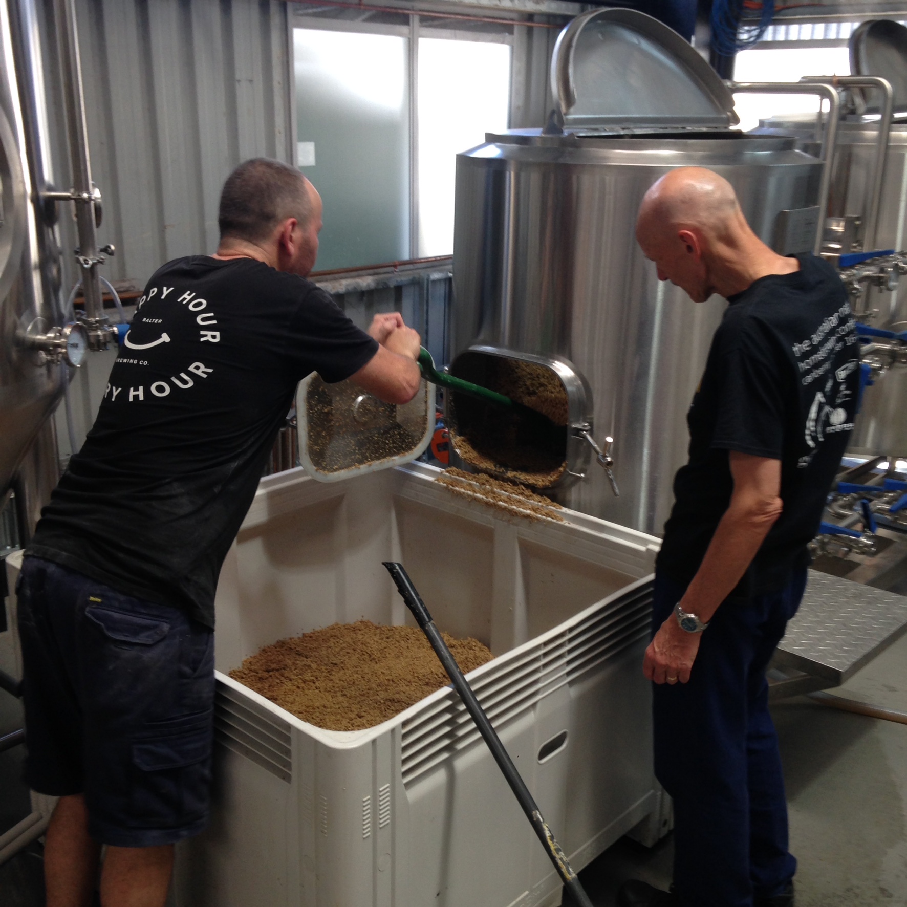 The collaboration brew underway at Balter Brewing
