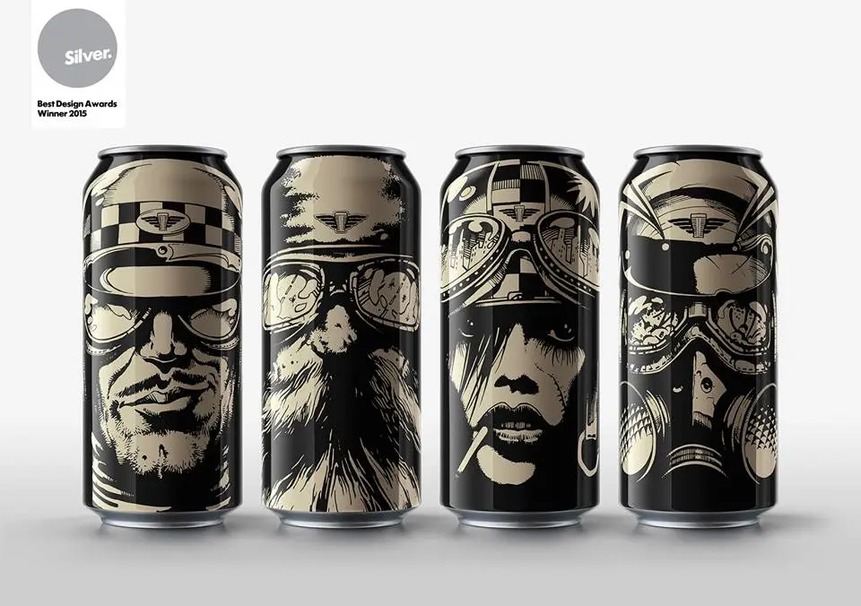Panhead Custom Ales' distinctive cans 