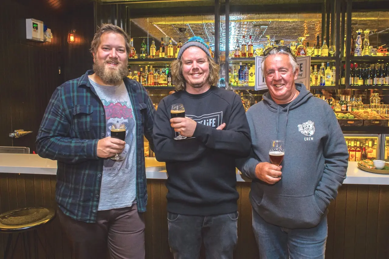 L-R: Pirate Life's Red Proudfoot, Jack Cameron and Michael Cameron (Photo: John Krüger)