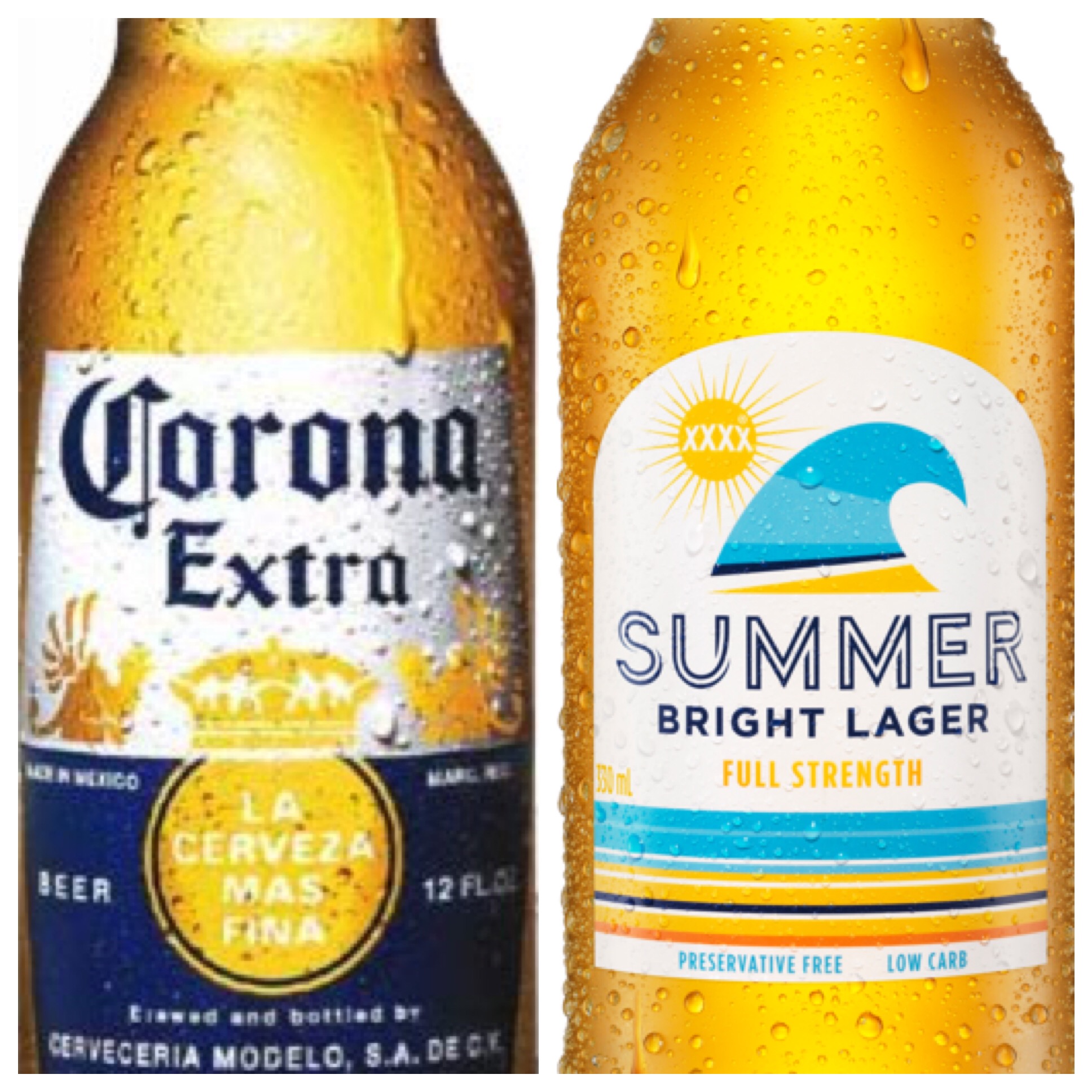 Corona and the new-look XXXX Summer Bright