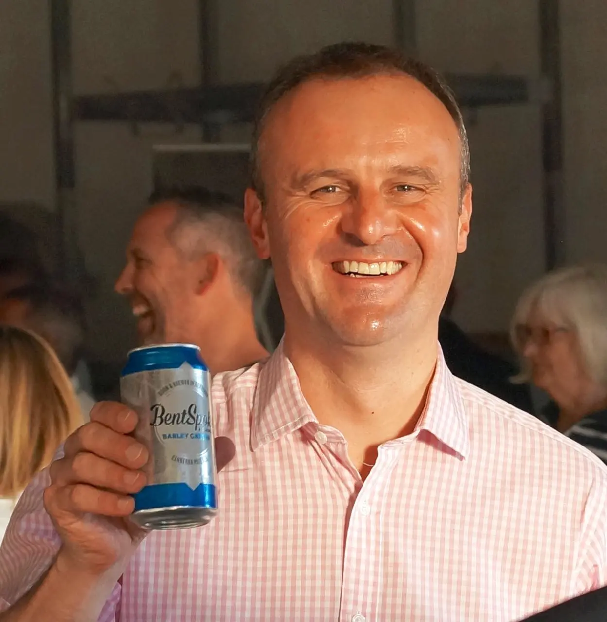 ACT Chief Minister Andrew Barr enjoying a Barley Griffin