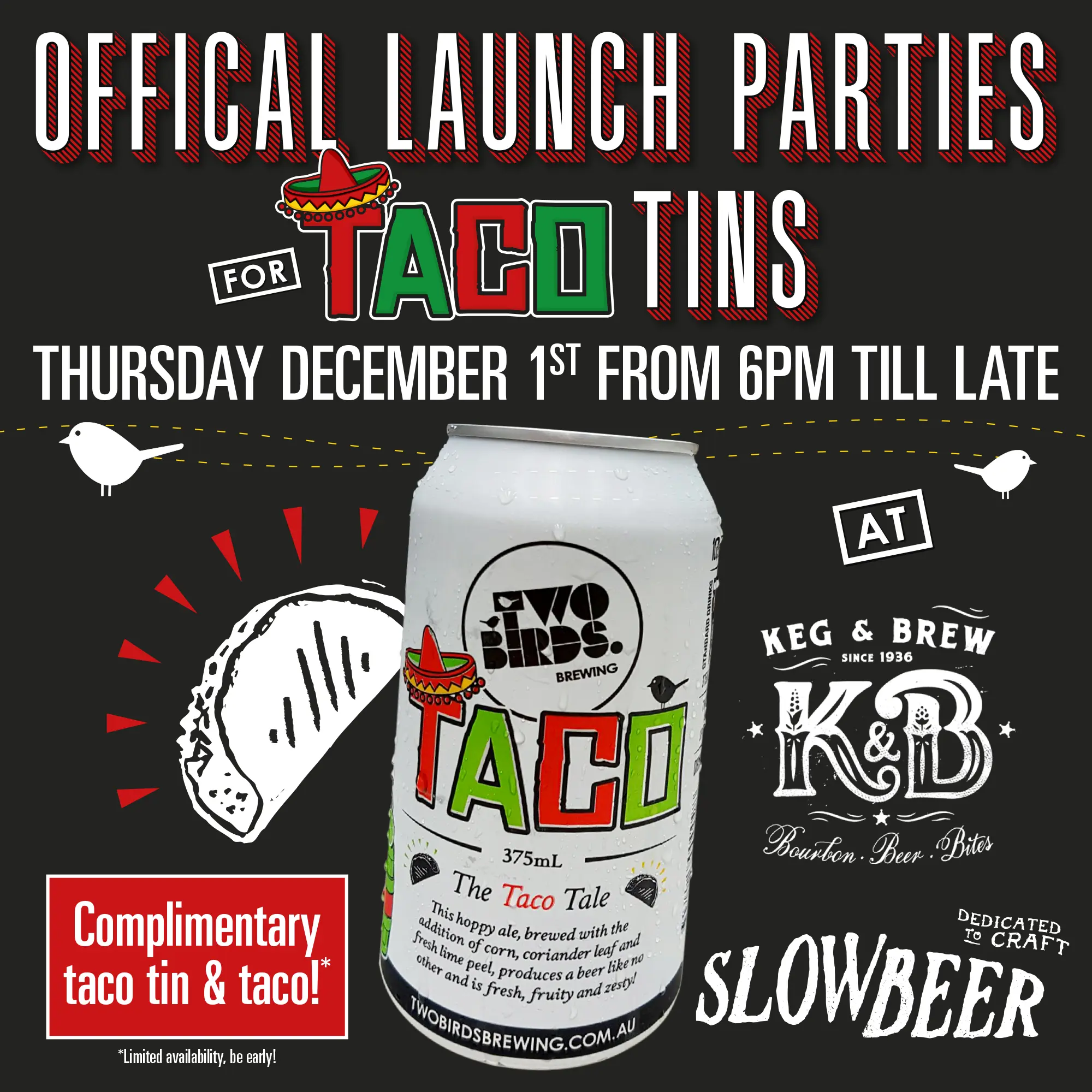Taco cans launch December 1