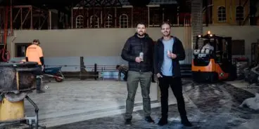 LtoR Capital Managing Directors Laurence Kain and Tom Hertel celebrate the commencement of expansion works