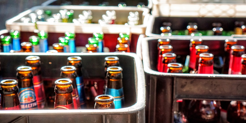 bottles recycling beer sustainability