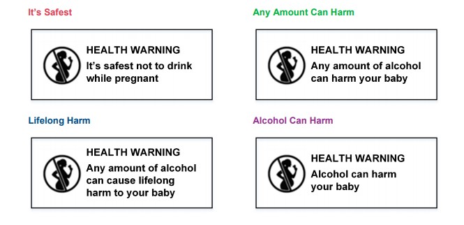 pregnancy risk warning labels Food Standards