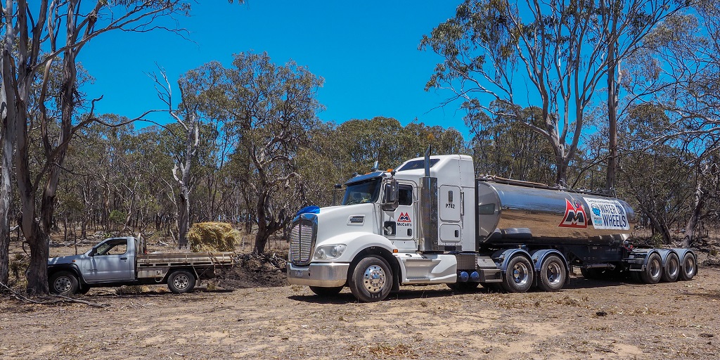 The Water on Wheels truck rolls into the Southern Downs. Picture Glenda Riley 1