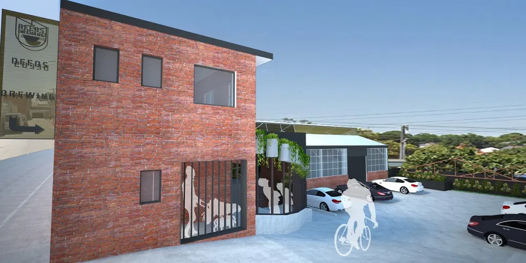 Deeds Brewing taproom CGI