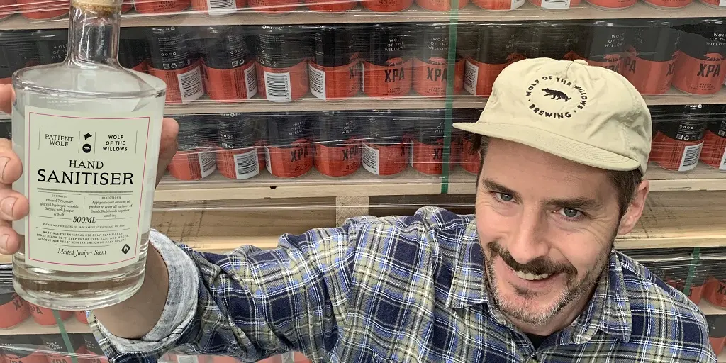 Wolf of the Willows hand sanitiser