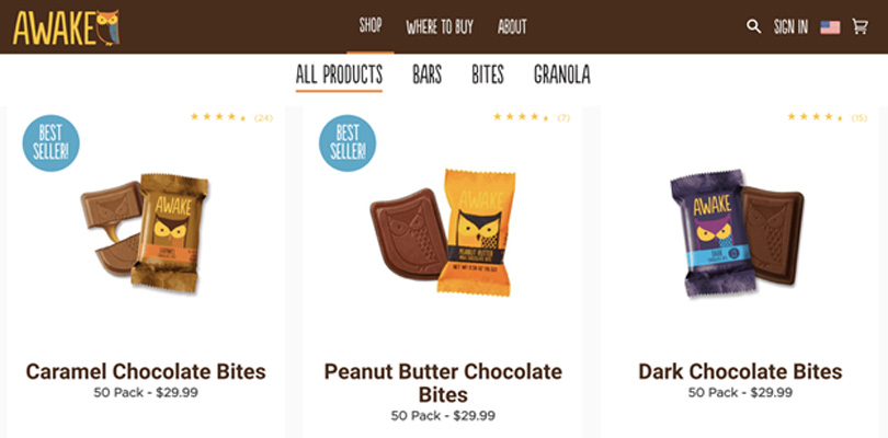 Awake Chocolate's online store