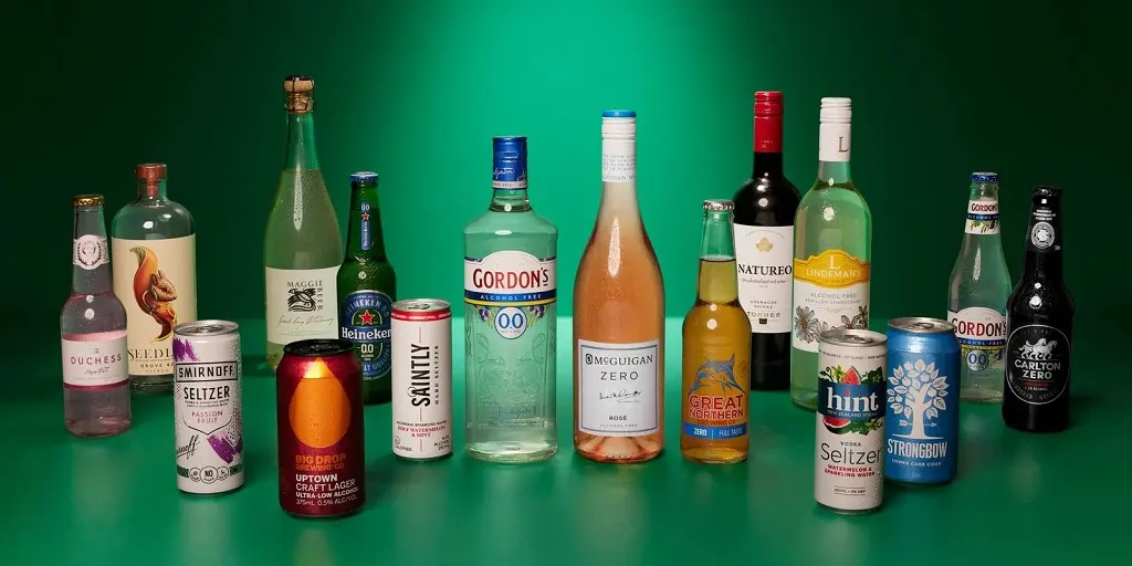 alcohol free alcohol zero spirits beers