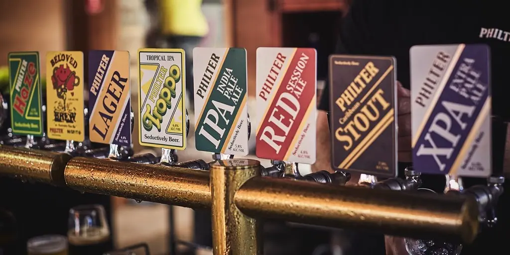 Philter beers on tap