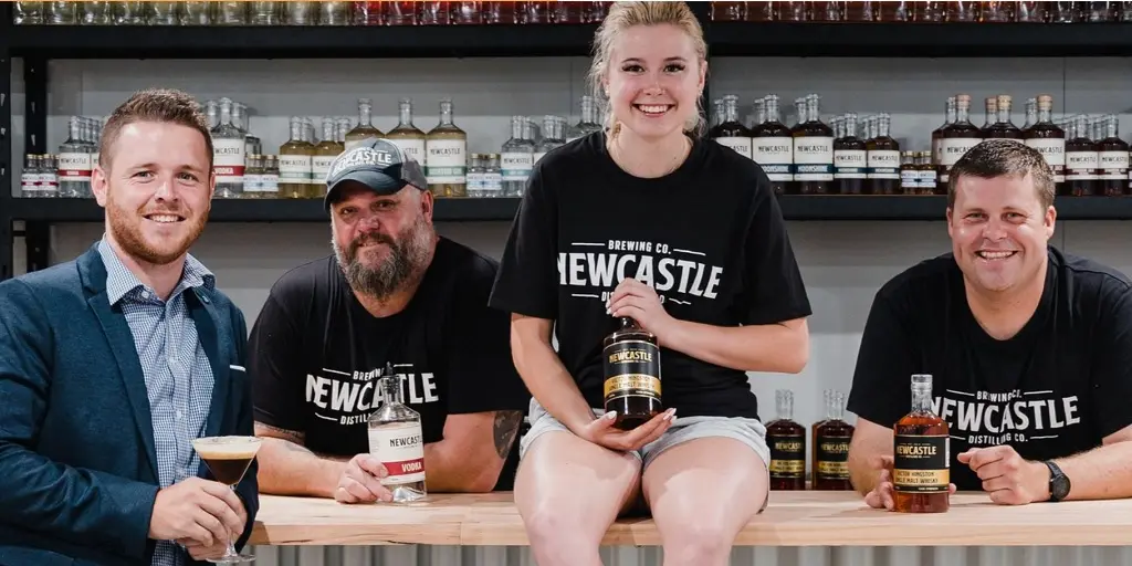 Newcastle distilling team