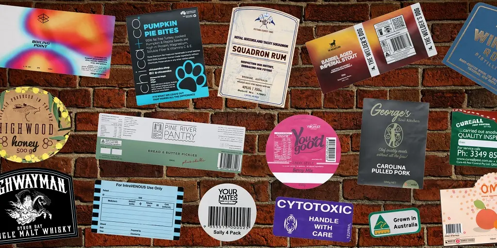 Ralling labels paper plastic