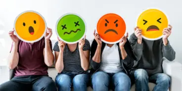 Diverse,People,Holding,Emoticon