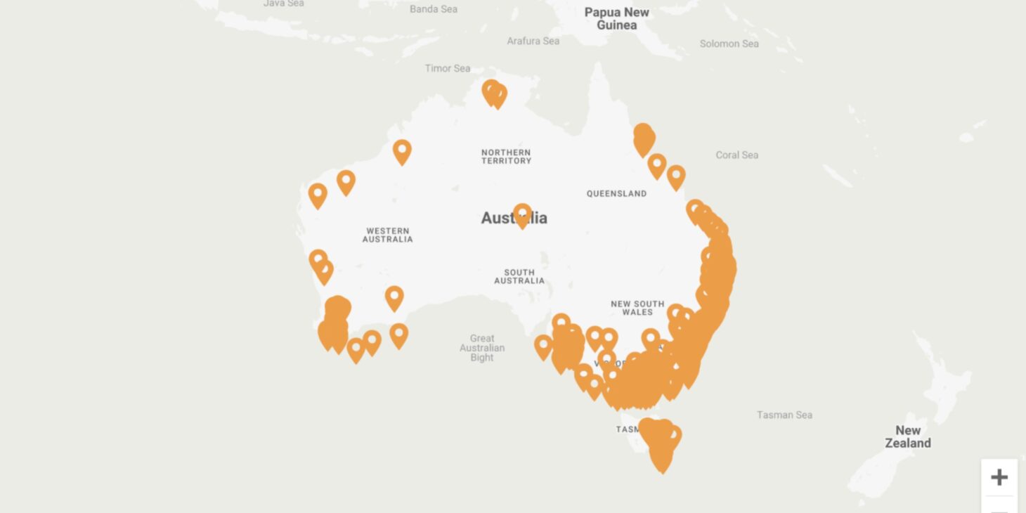 Breweries map australia