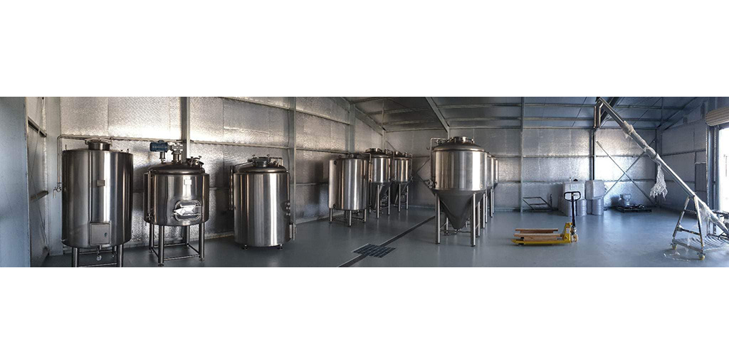 Brewing equipment at Little Blessings Brewing