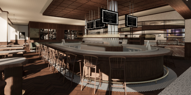 Artist's impression of The Local Taphouse's Melbourne Airport venue