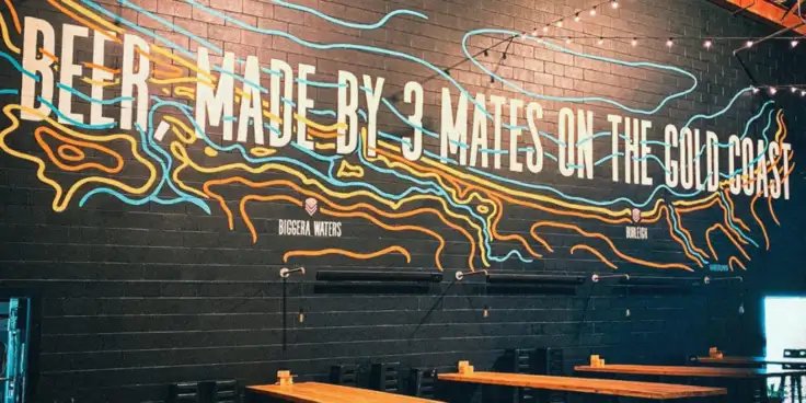 Wall murial at Black Hops Brewery