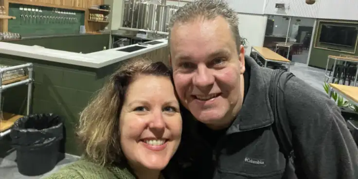 Kylie (left) and Trent (right) Butcher