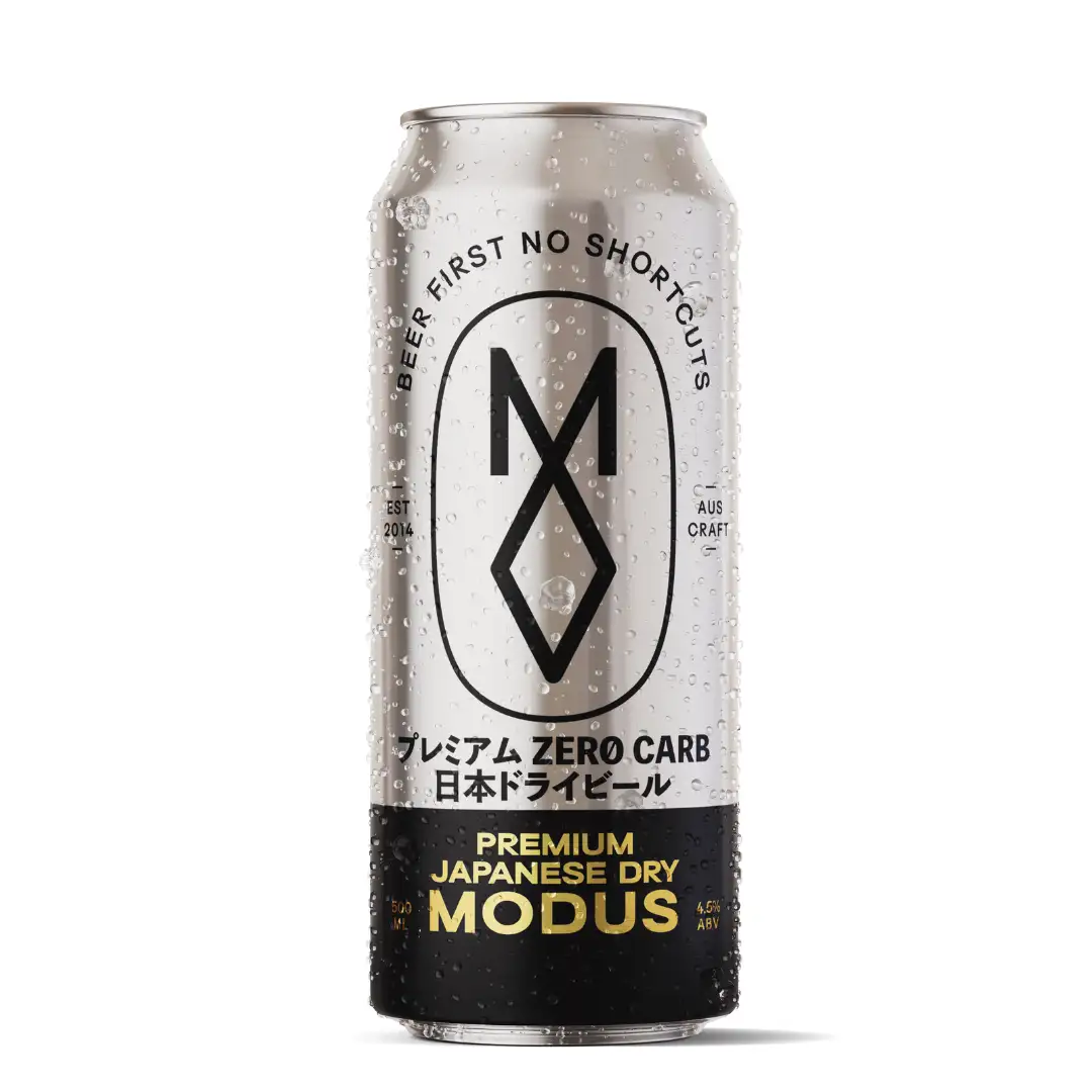 Can of Modus Premium Japanese Dry Lager