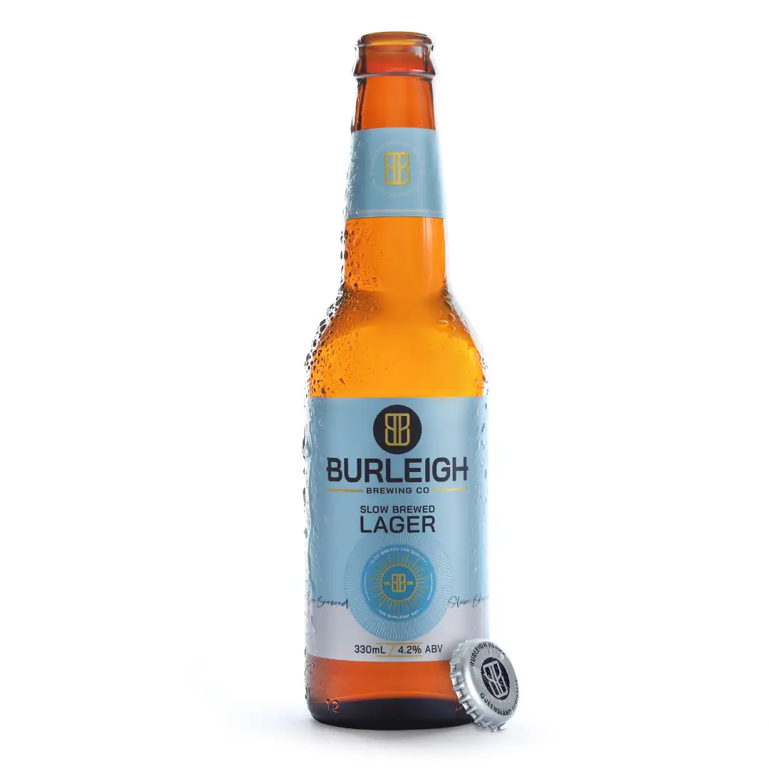 Bottle of Slow Brewed Lager by Burleigh Brewing