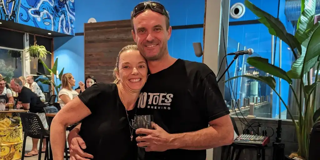 Founders of 10 Toes at their venue